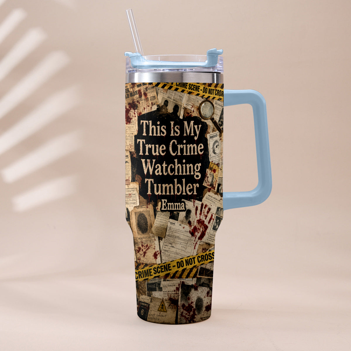 This Is My True Crime Watching Tumbler - Personalized True Crime Tumbler With Plush Charm