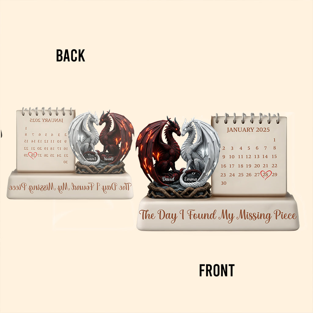 Le jour où j'ai trouvé ma moitié - Plaque acrylique personnalisée pour couple