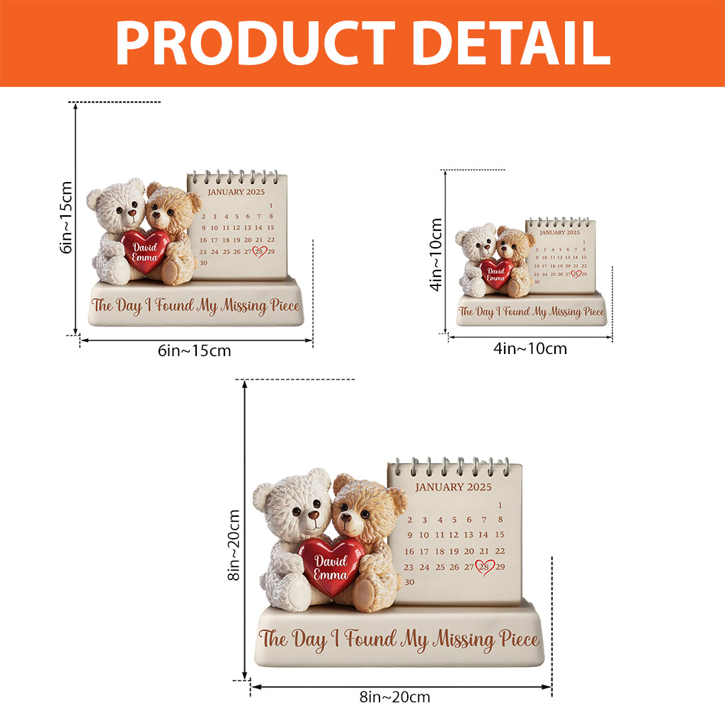 Le jour où j'ai trouvé ma moitié - Plaque acrylique personnalisée pour couple