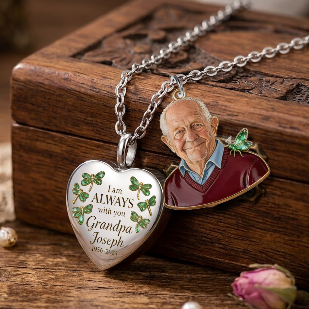 I'm Always By Your Side - Personalized Memorial Urn Pendant Necklace