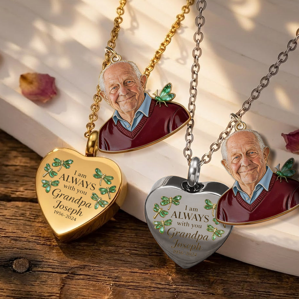 I'm Always By Your Side - Personalized Memorial Urn Pendant Necklace