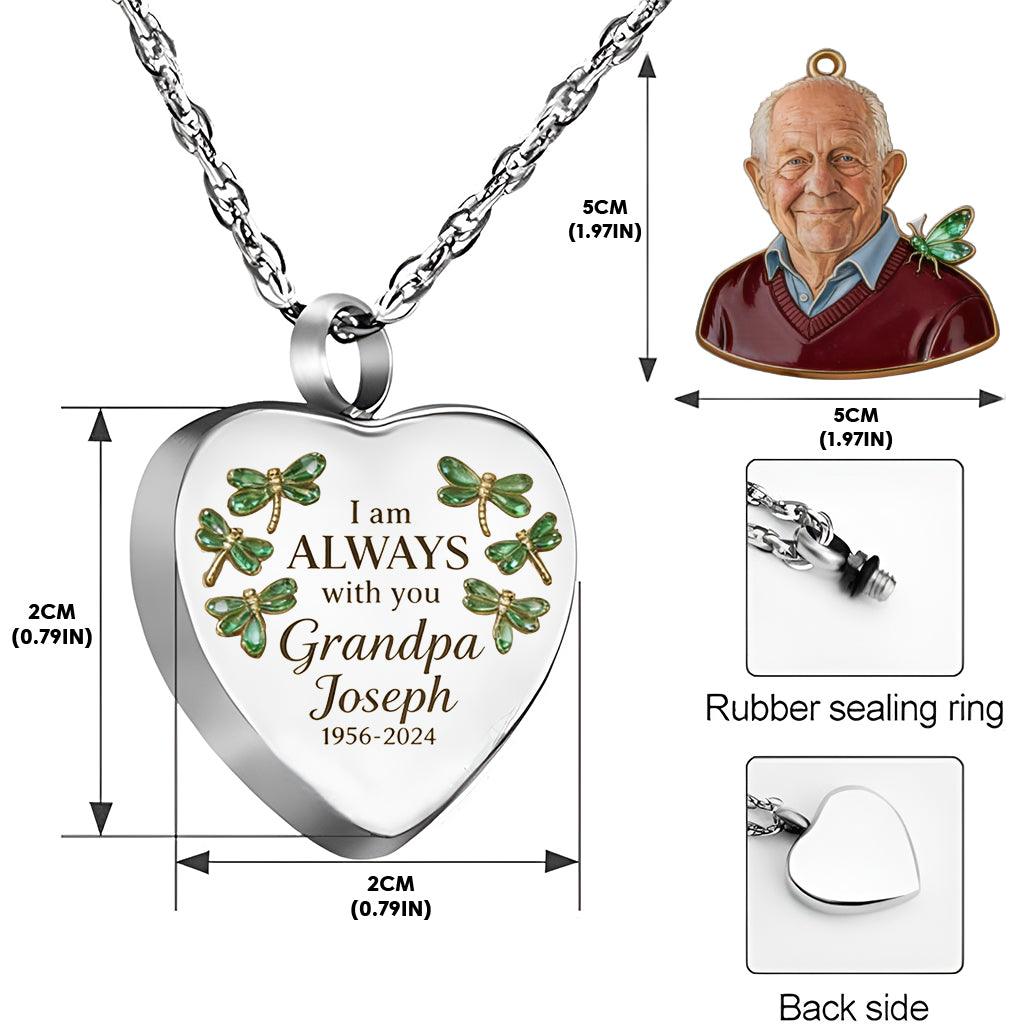 I'm Always By Your Side - Personalized Memorial Urn Pendant Necklace