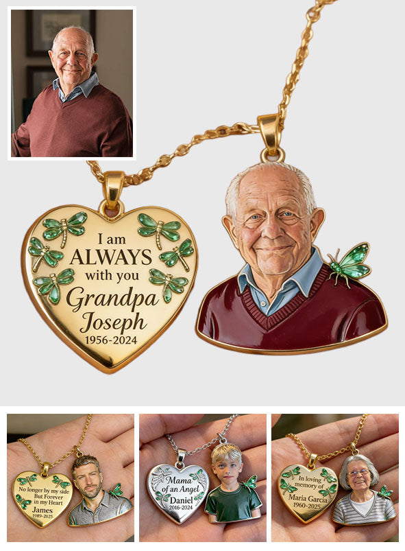 I'm Always By Your Side - Personalized Memorial Urn Pendant Necklace