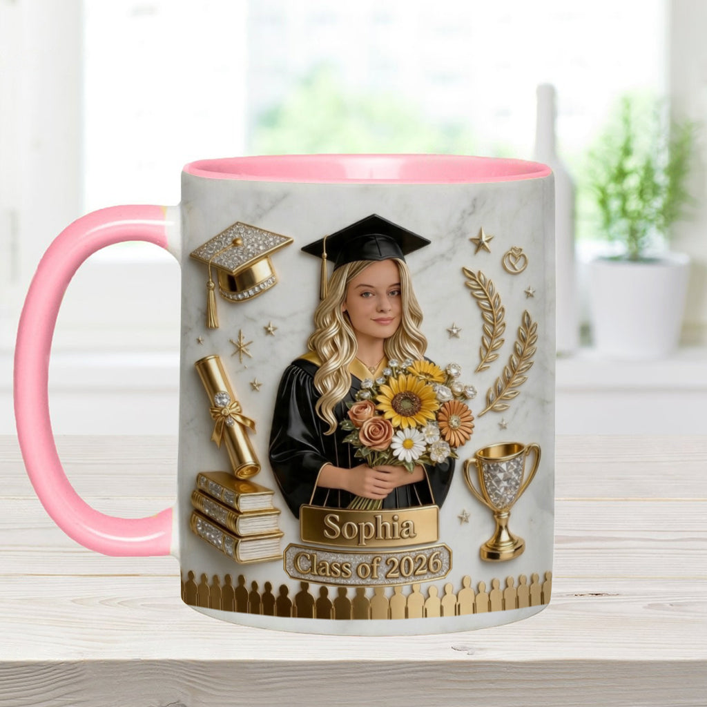Félicitations pour votre diplôme ! - Mug de graduation personnalisé