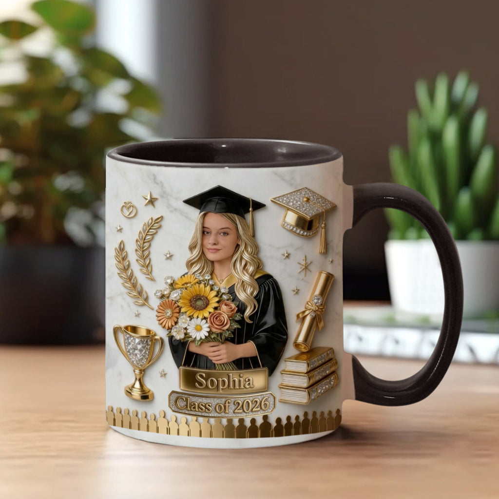 Félicitations pour votre diplôme ! - Mug de graduation personnalisé