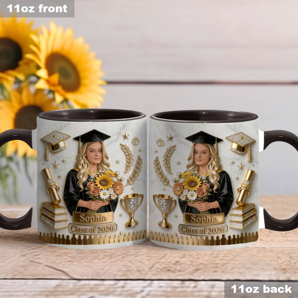 Félicitations pour votre diplôme ! - Mug de graduation personnalisé