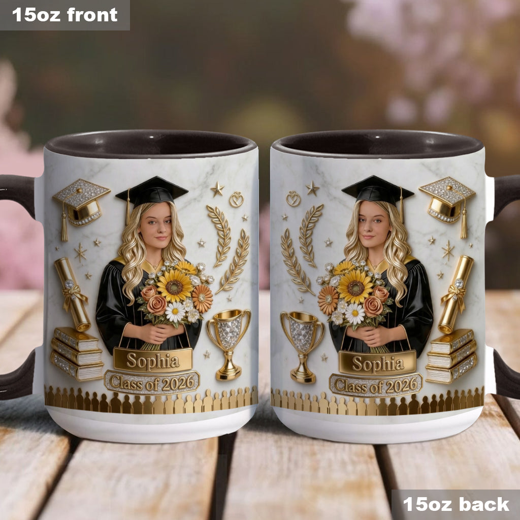 Félicitations pour votre diplôme ! - Mug de graduation personnalisé