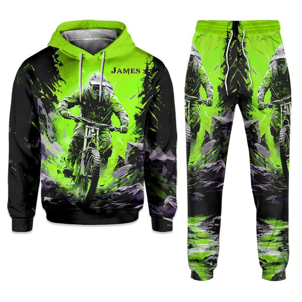 Sweat à capuche et pantalon de survêtement personnalisés pour motocross