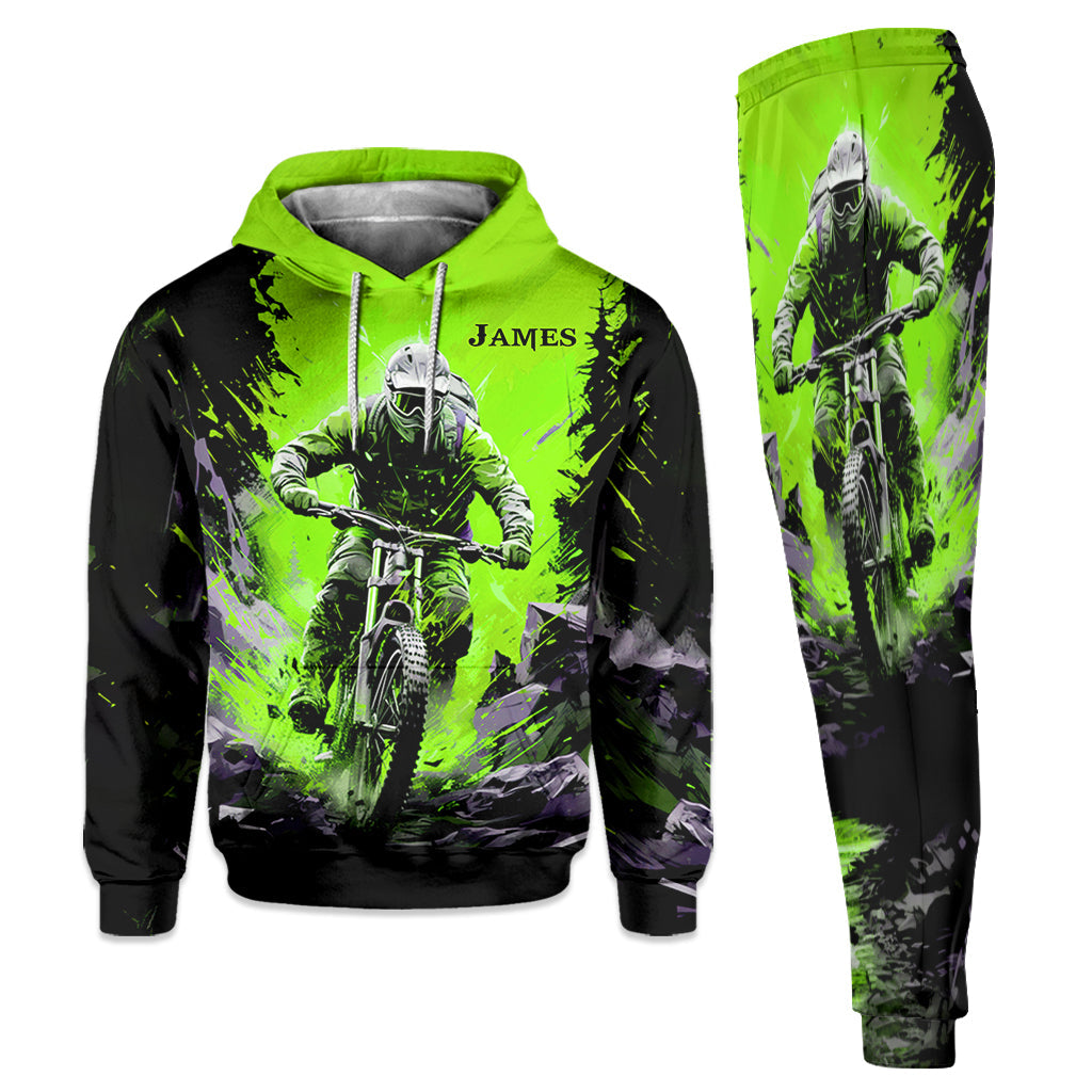 Sweat à capuche et pantalon de survêtement personnalisés pour motocross