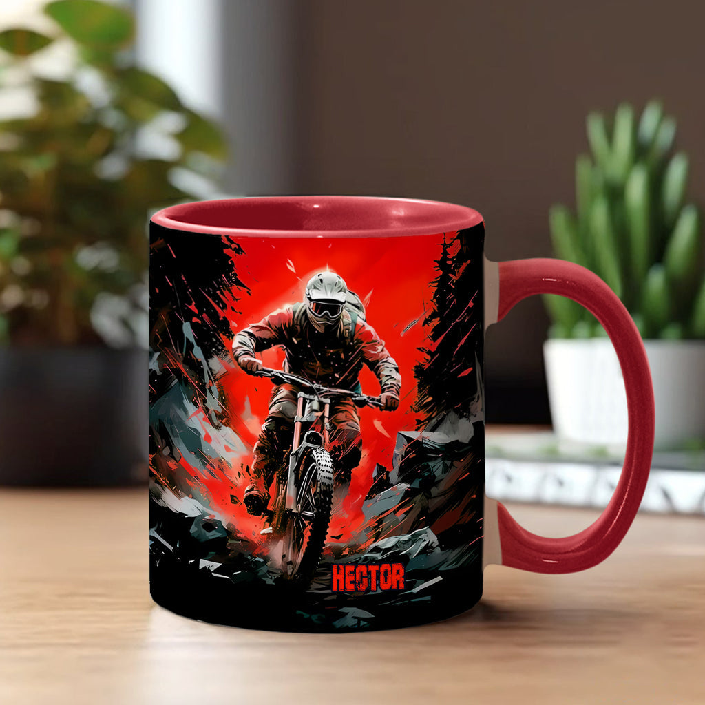 Mug personnalisé à l'effigie de motocross et de ses motifs de motocross