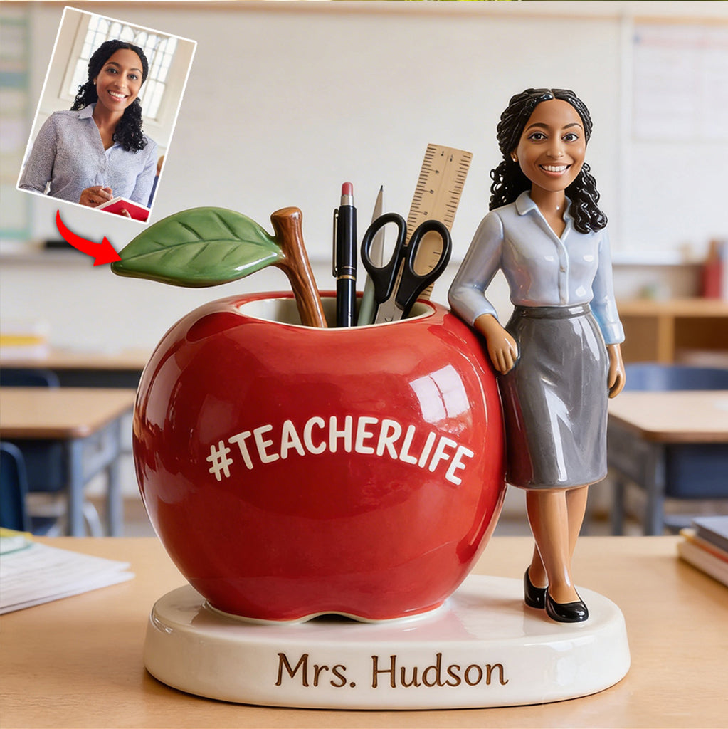 Perfect Pen Holder For Teacher - Personalized Teacher Acrylic Pot