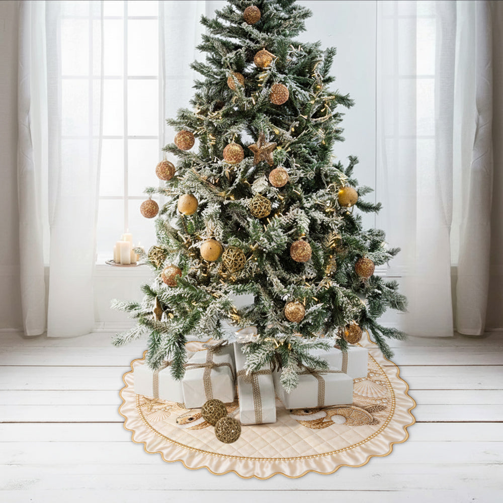 Magical Time of The Year Turtle Lovers - Personalized Turtle Shaped Tree Skirt