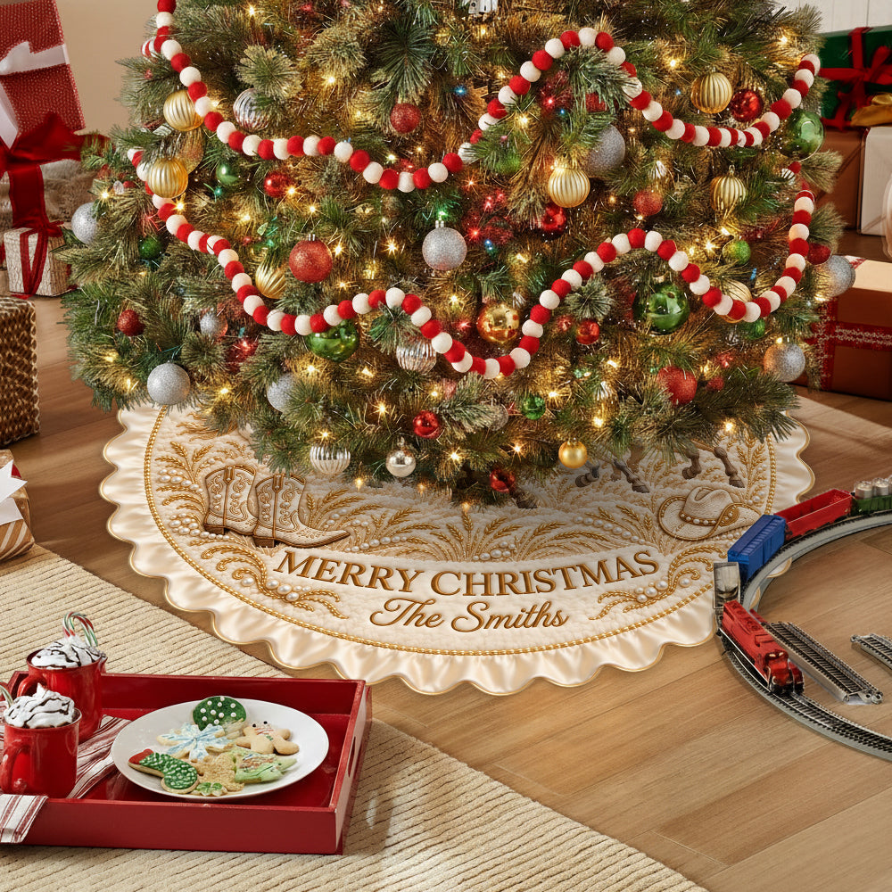 Magical Time Of The Year - Personalized Horse Shaped Tree Skirt