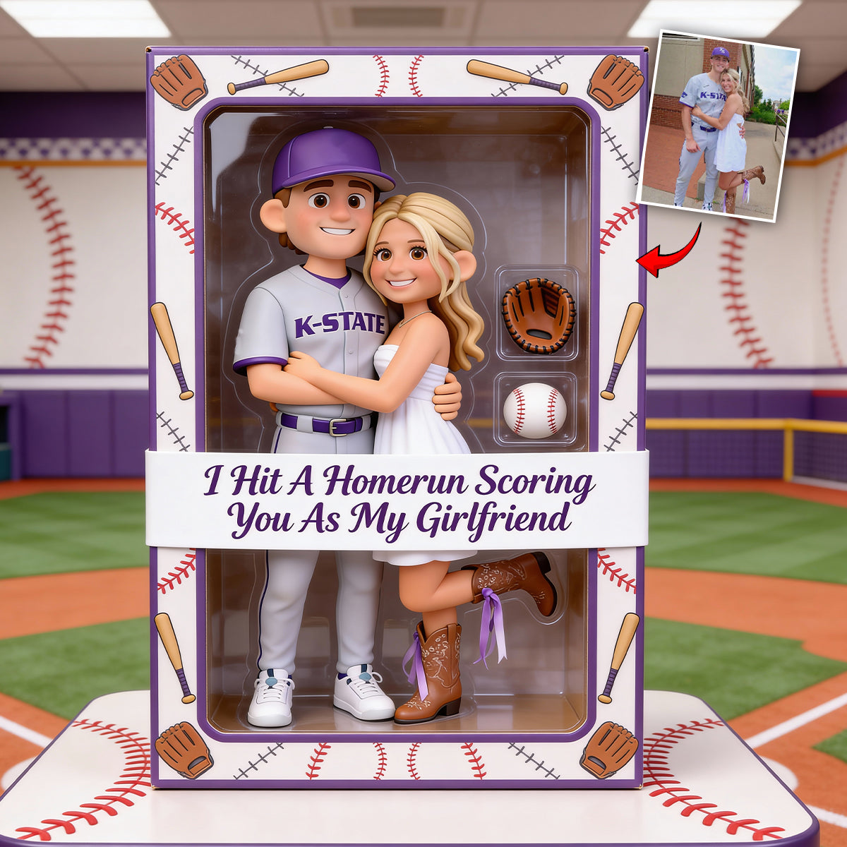 Best Catch Sports Collectible - Plaque acrylique personnalisée en forme de balle de baseball