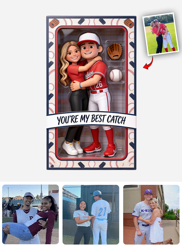 Best Catch Sports Collectible - Plaque acrylique personnalisée en forme de balle de baseball