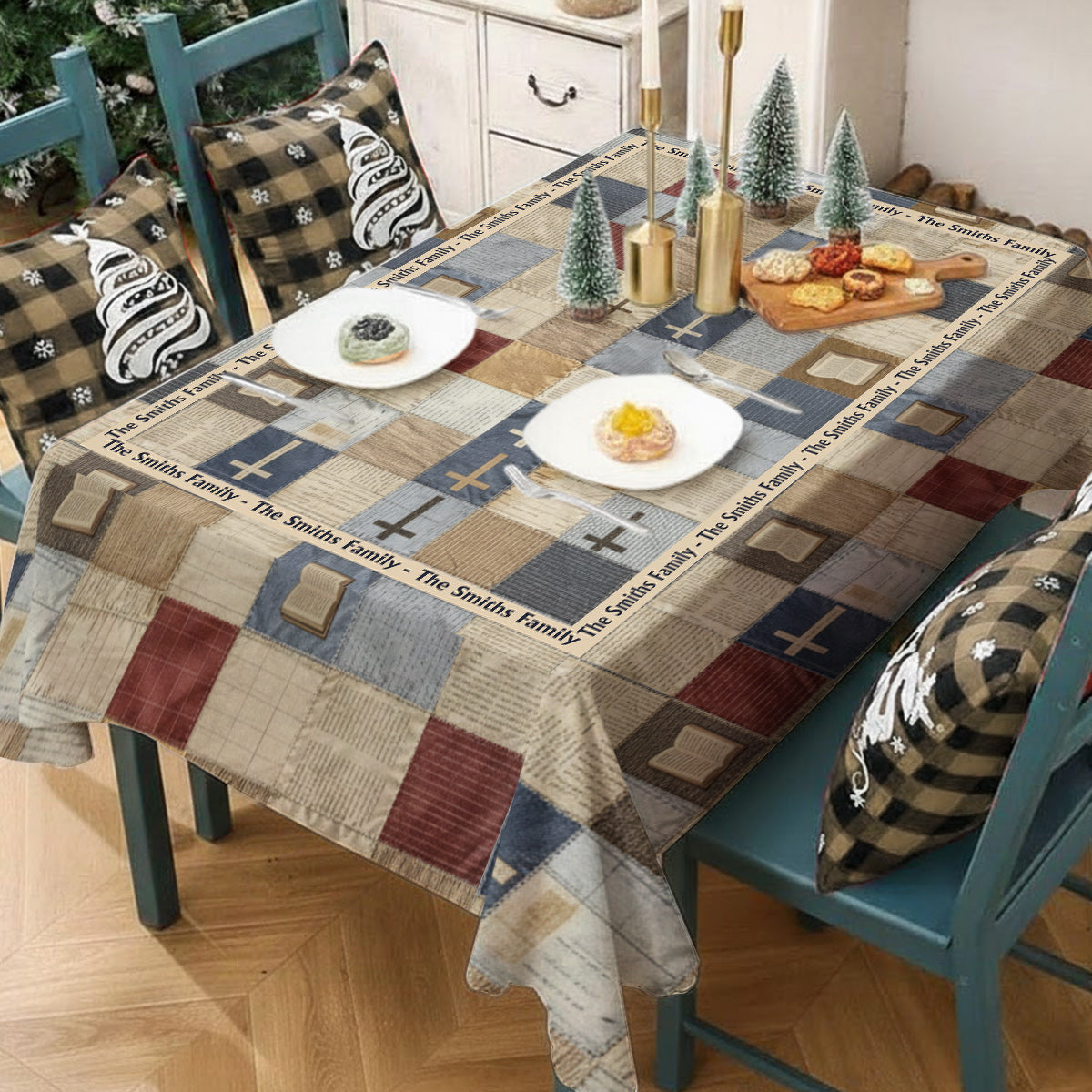 Patchwork de la Foi - Nappe chrétienne personnalisée
