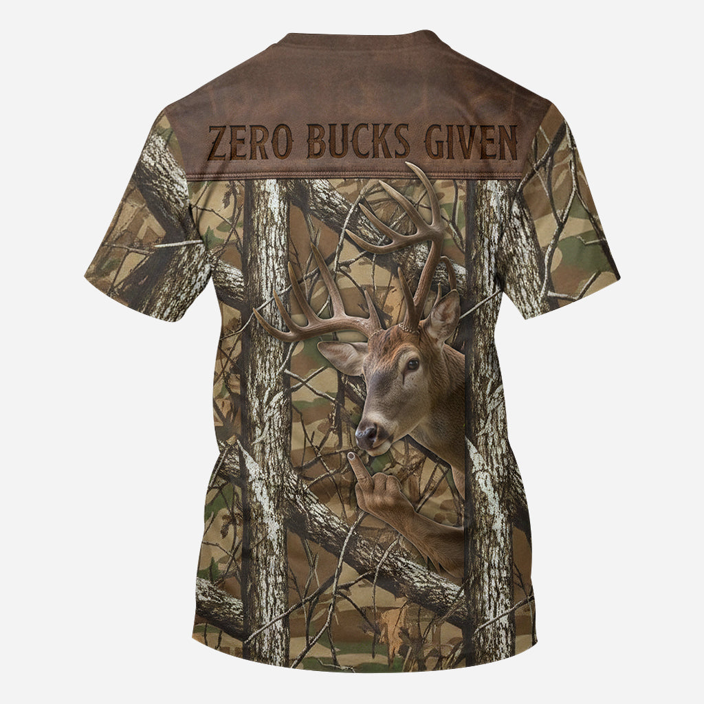 Zéro dollar donné - T-shirt de chasse personnalisé intégral