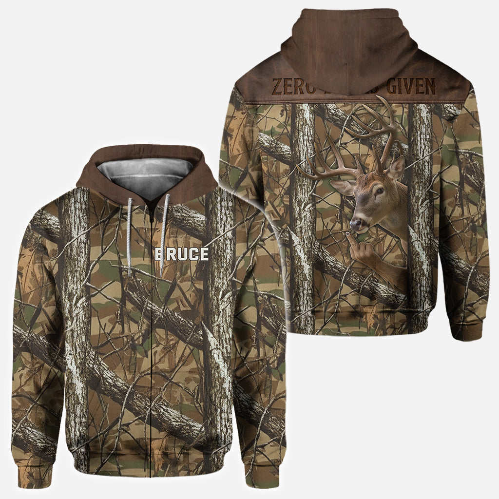 Zéro dollar donné - T-shirt de chasse personnalisé intégral