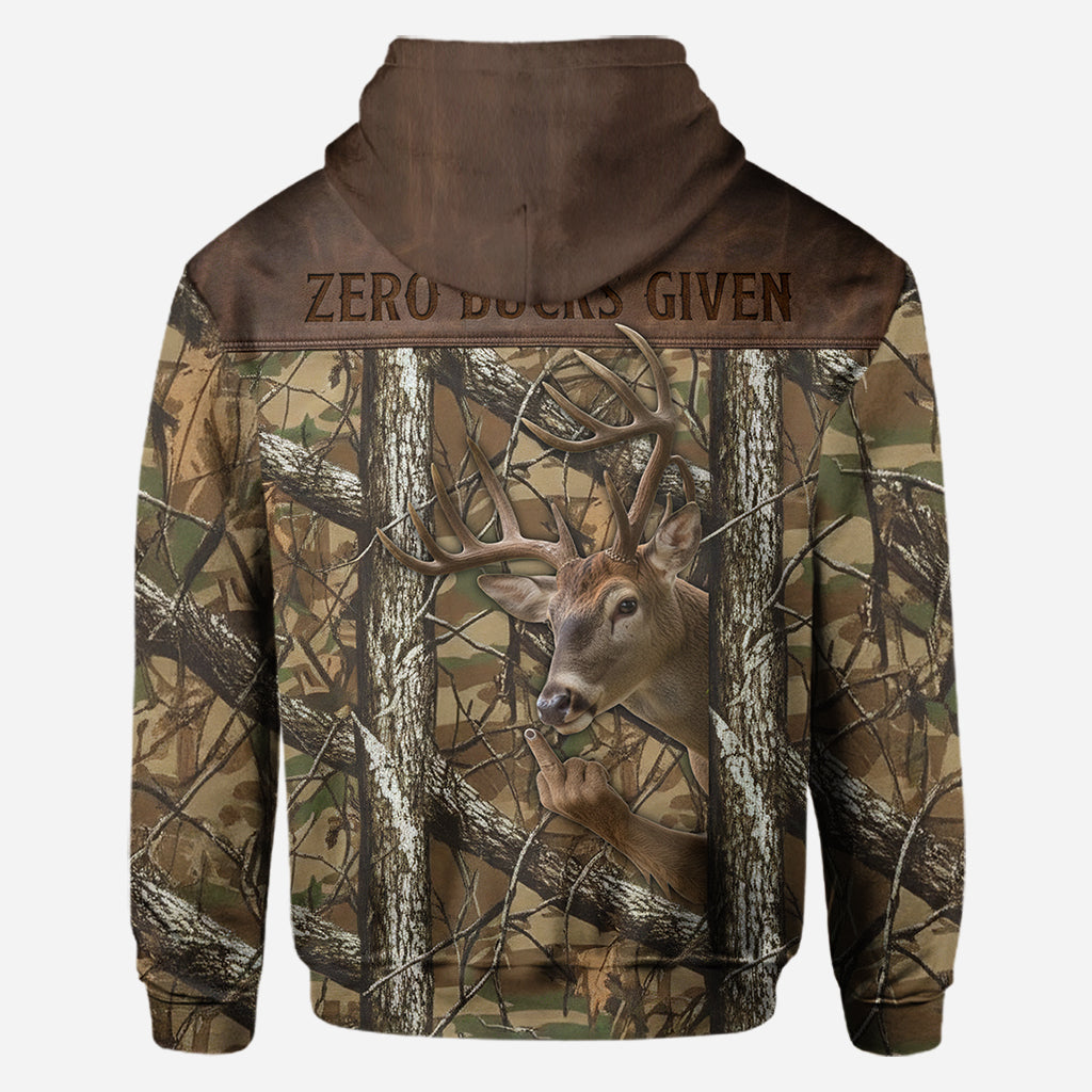 Zéro dollar donné - T-shirt de chasse personnalisé intégral