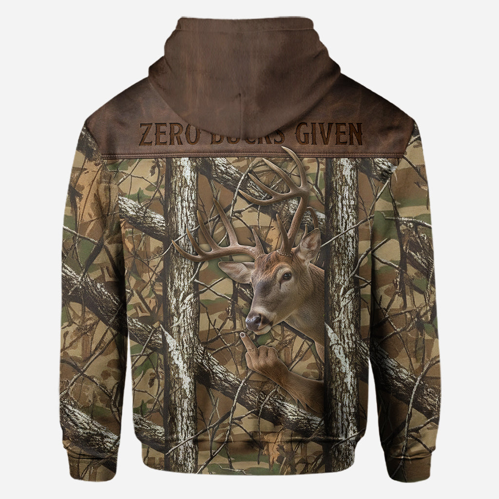 Zéro dollar donné - T-shirt de chasse personnalisé intégral