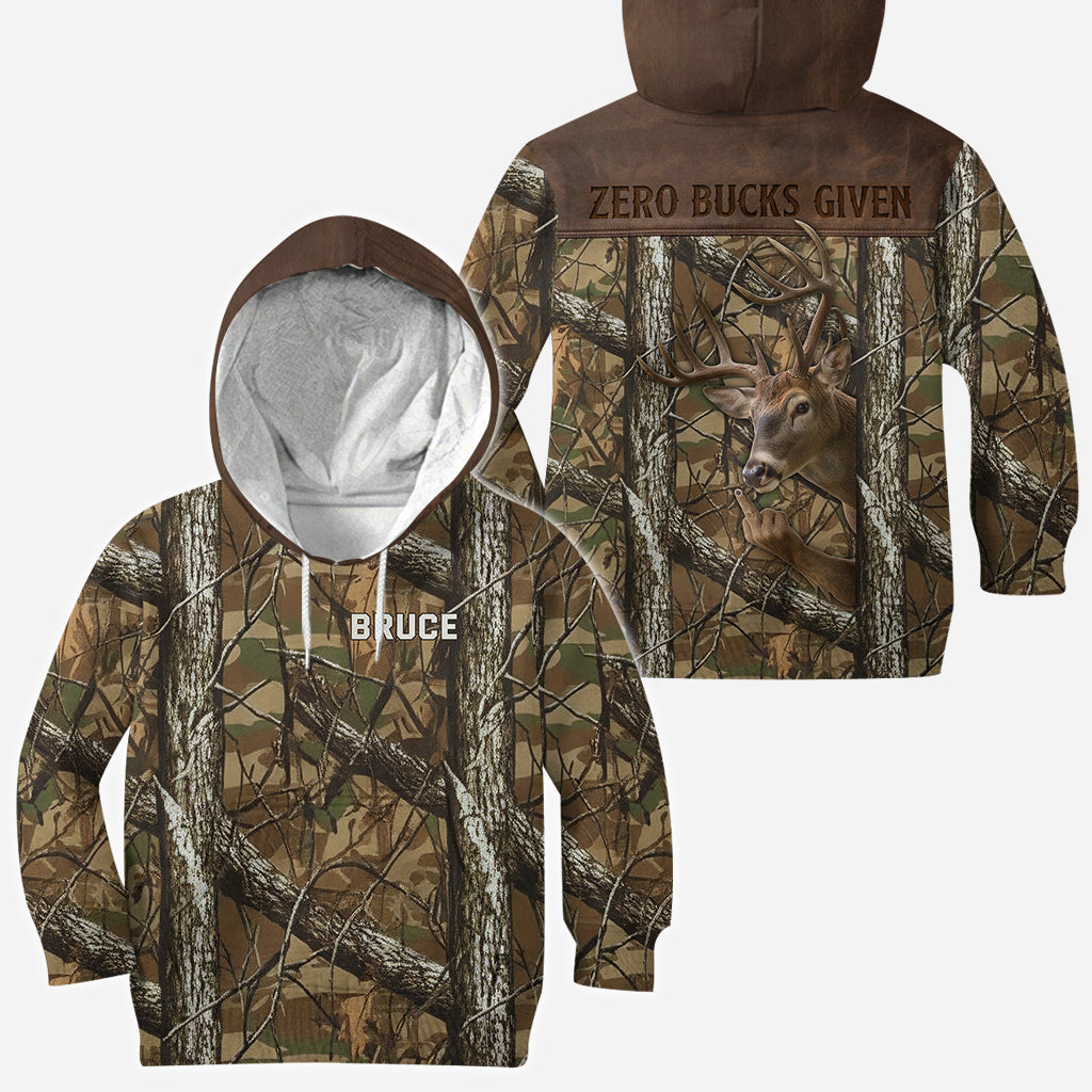 Zéro dollar donné - T-shirt de chasse personnalisé intégral