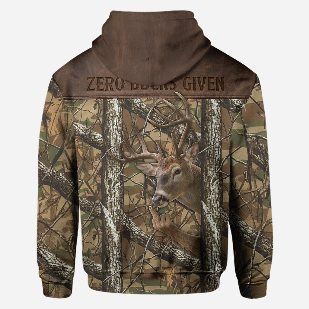 Zéro dollar donné - T-shirt de chasse personnalisé intégral