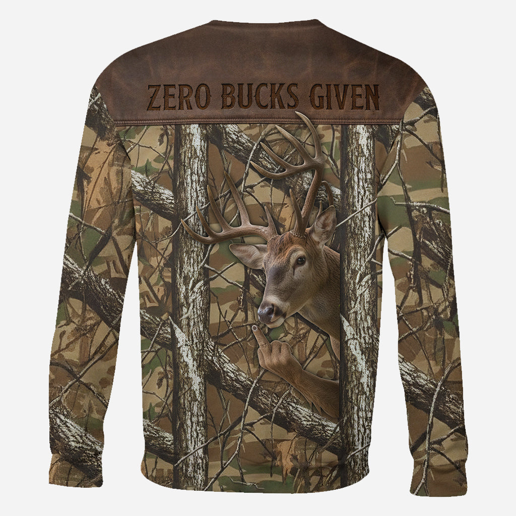 Zéro dollar donné - T-shirt de chasse personnalisé intégral