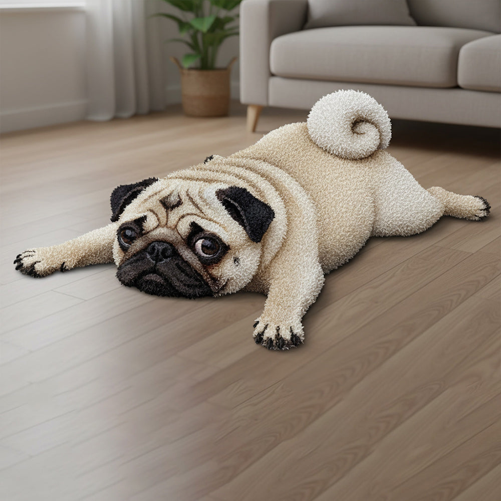 Tapis touffeté antidérapant personnalisé pour chien mignon