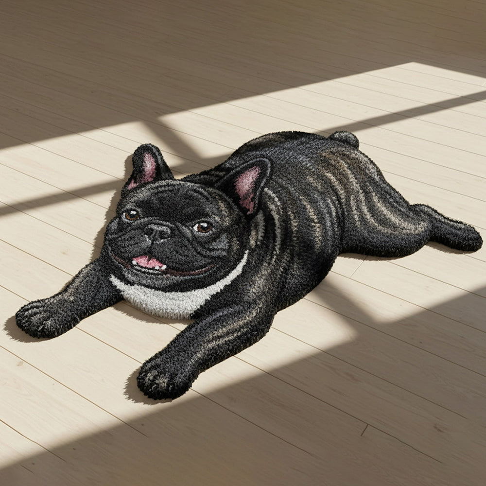 Tapis touffeté antidérapant personnalisé pour chien mignon