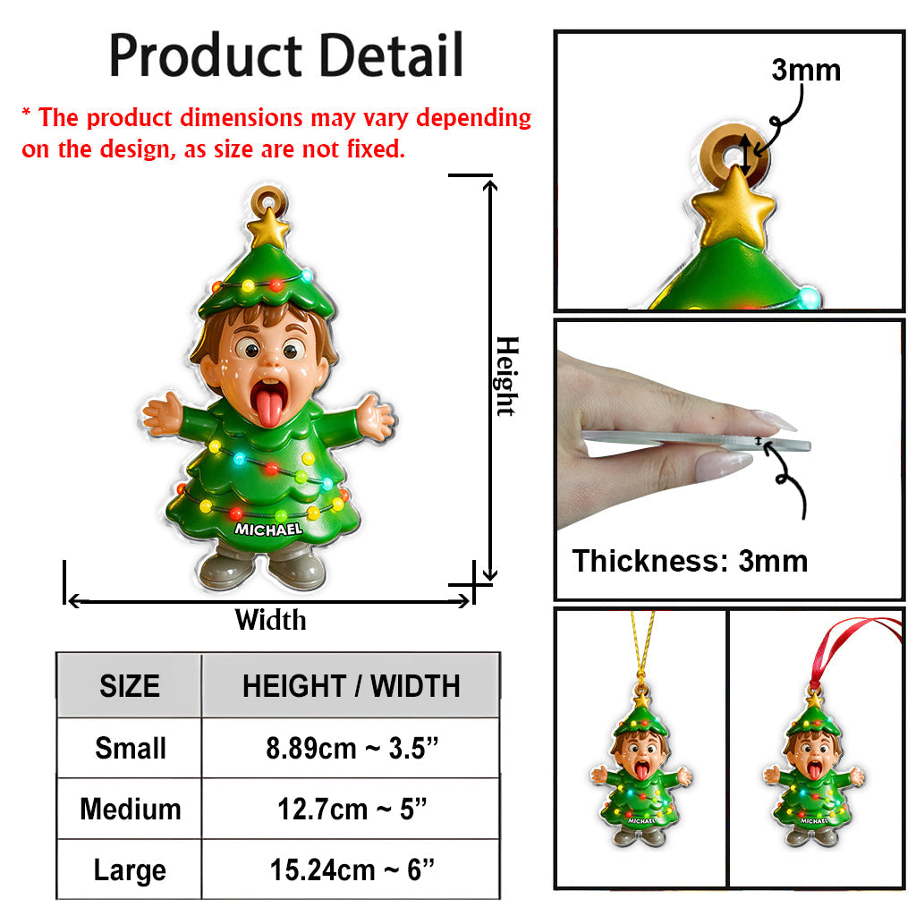 Joyeux Noël - Ornement personnalisé pour enfant