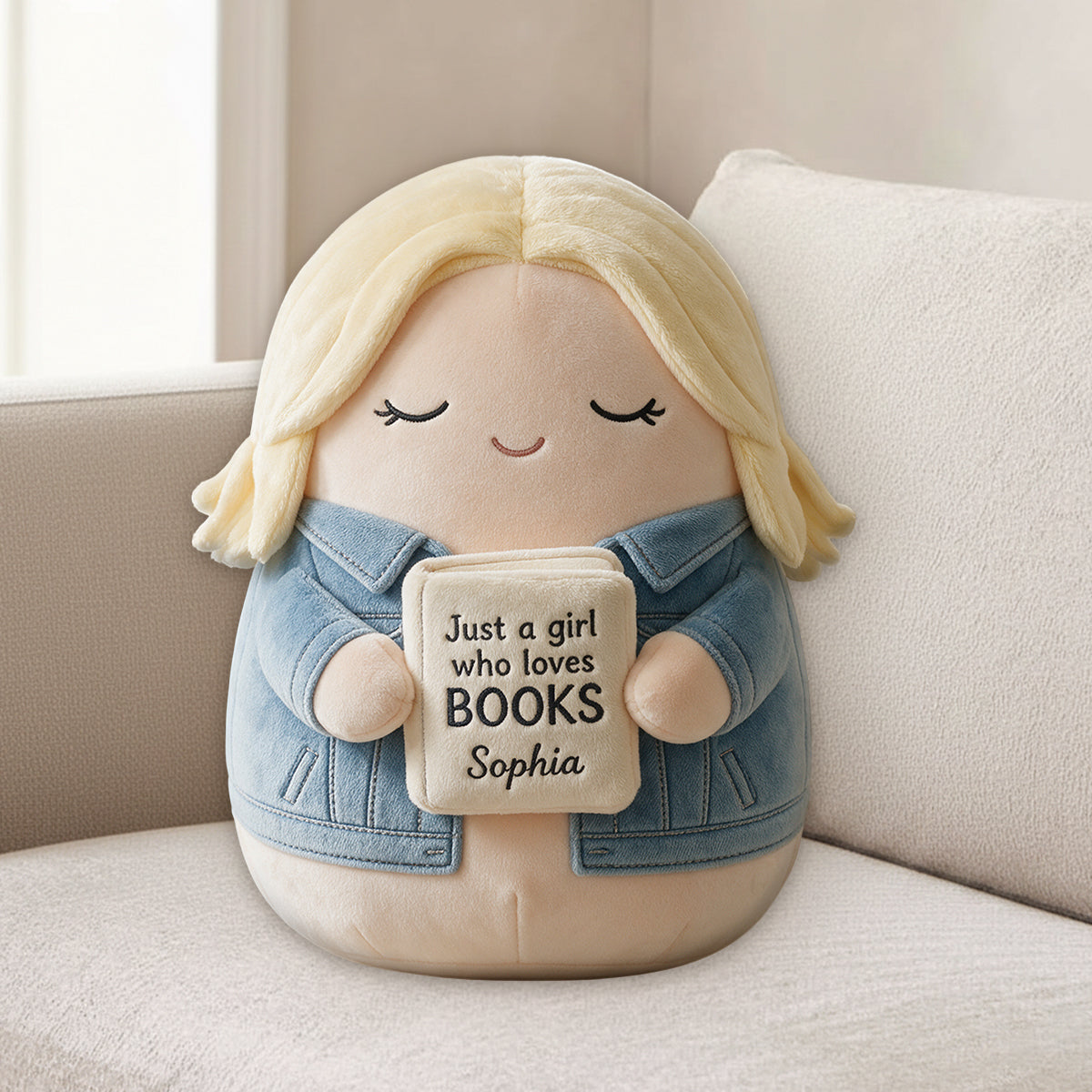 Cute Character - Personalized Gardening Premium Faux Fur Pillow