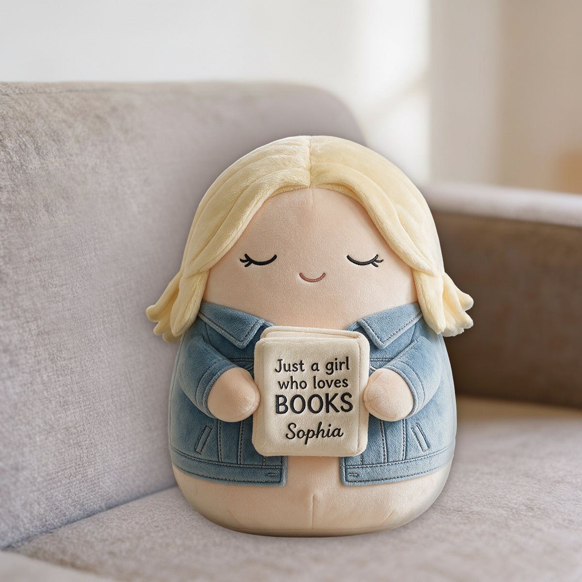 Cute Character - Personalized Gardening Premium Faux Fur Pillow