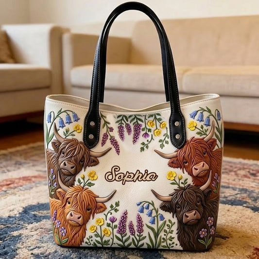 Amour des Vaches des Highlands - Sac Tote Personnalisé