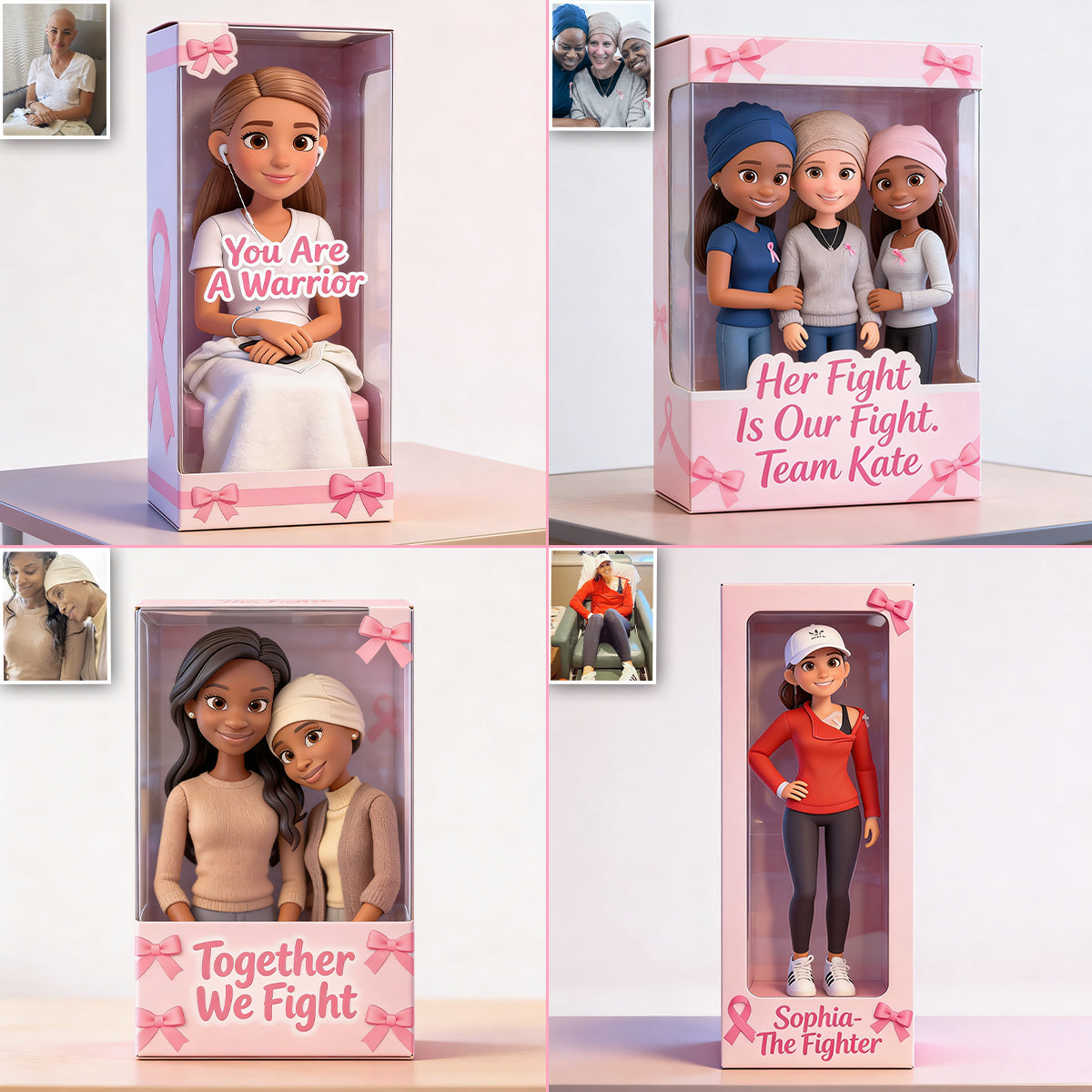 Sensibilisation au cancer du sein - Plaque acrylique personnalisée de sensibilisation au cancer du sein