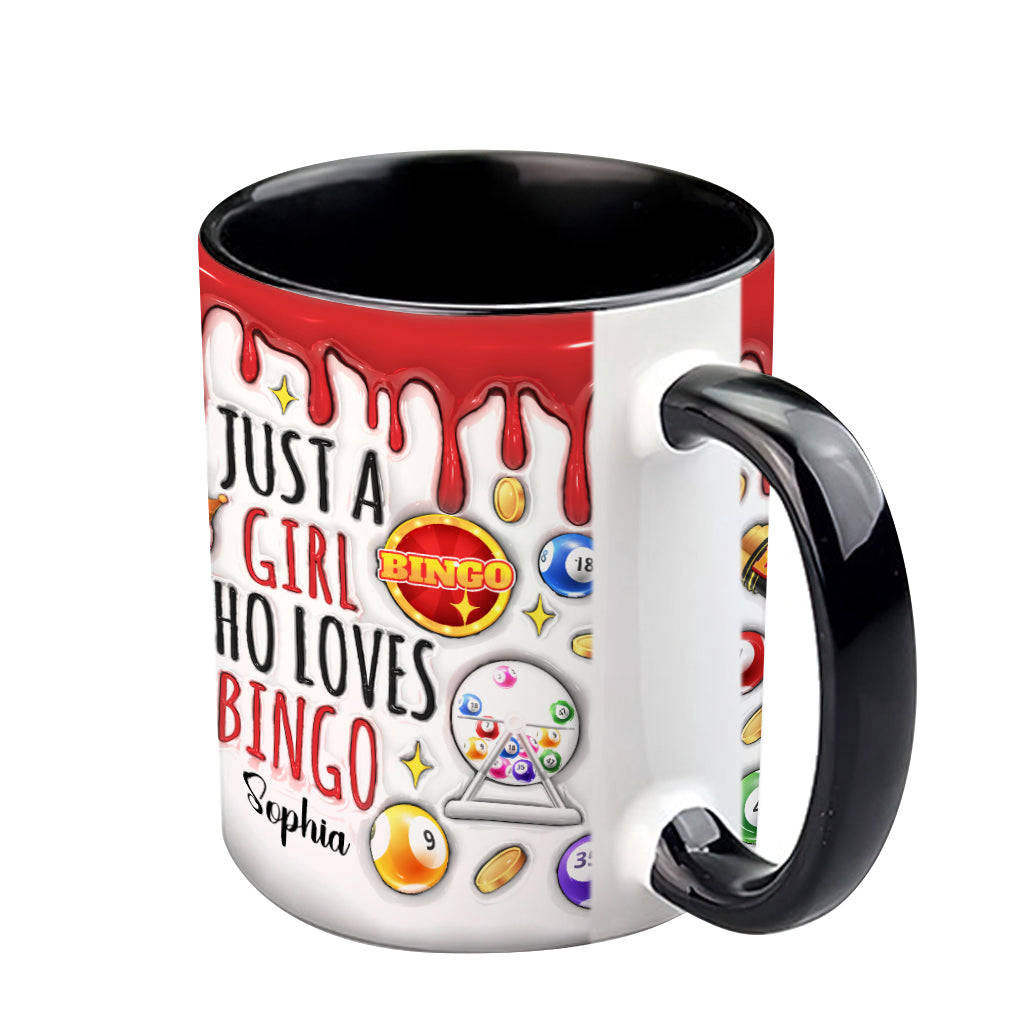 Mug personnalisé « Juste une fille qui adore le bingo »