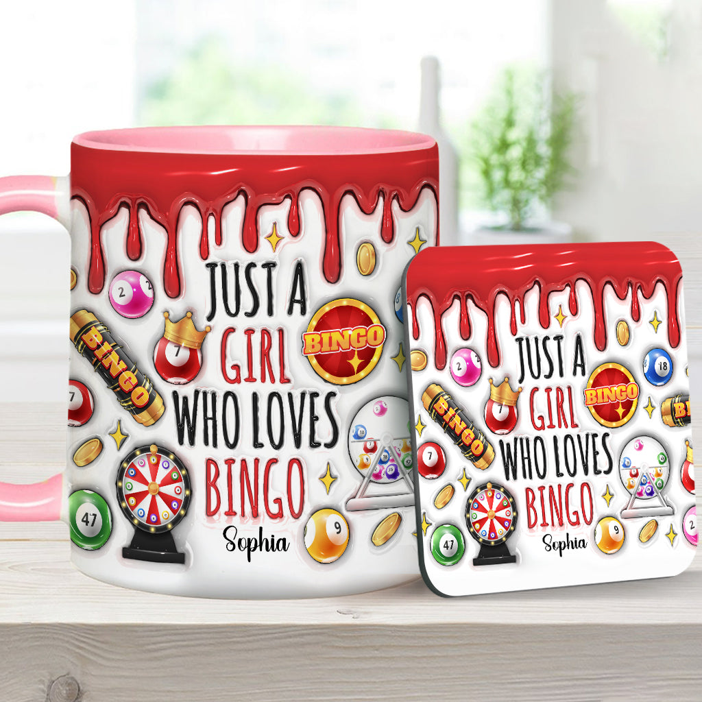 Mug personnalisé « Juste une fille qui adore le bingo »