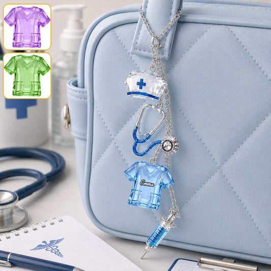 J'adore mon travail - Charms suspendus personnalisés pour infirmières