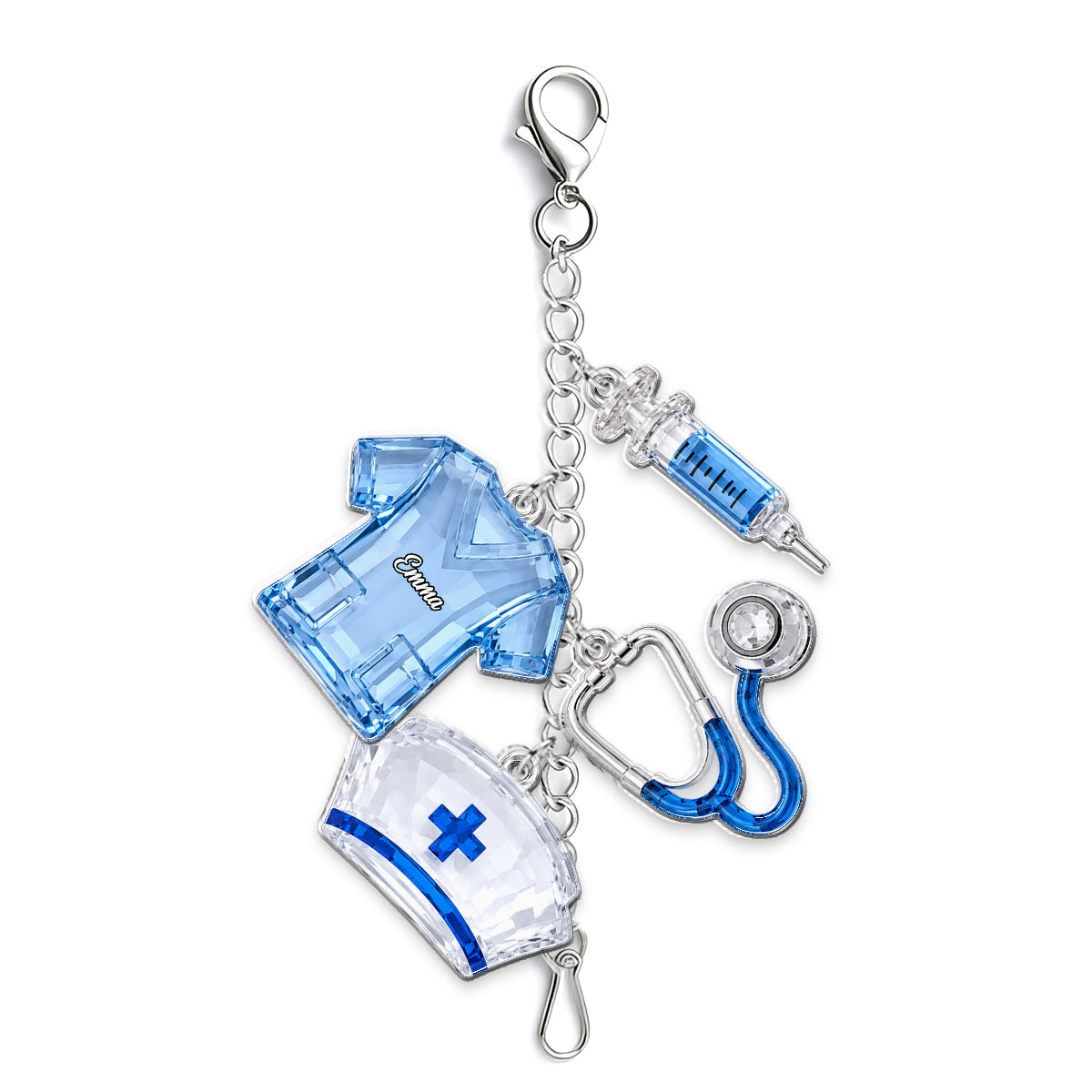 J'adore mon travail - Charms suspendus personnalisés pour infirmières