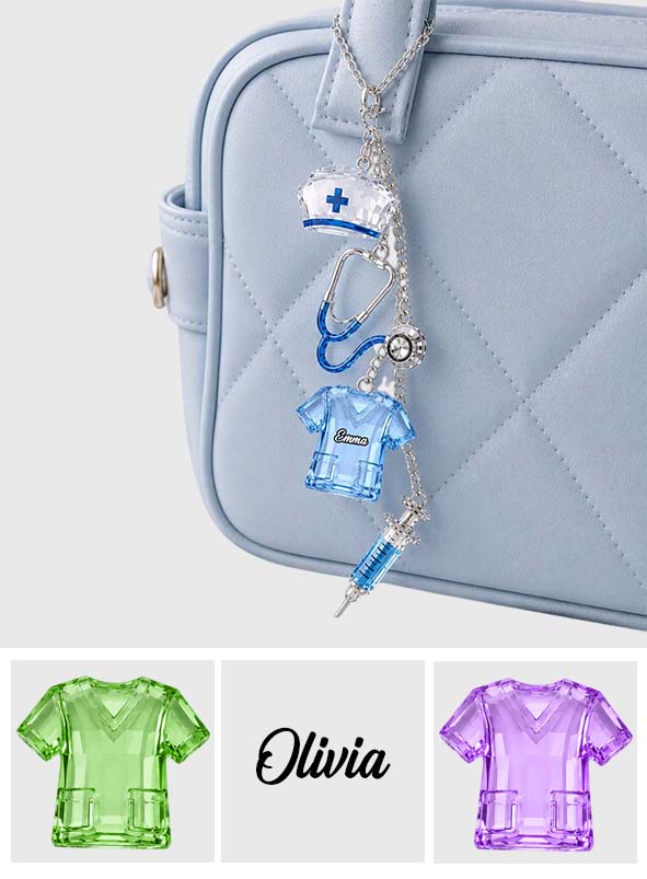 J'adore mon travail - Charms suspendus personnalisés pour infirmières