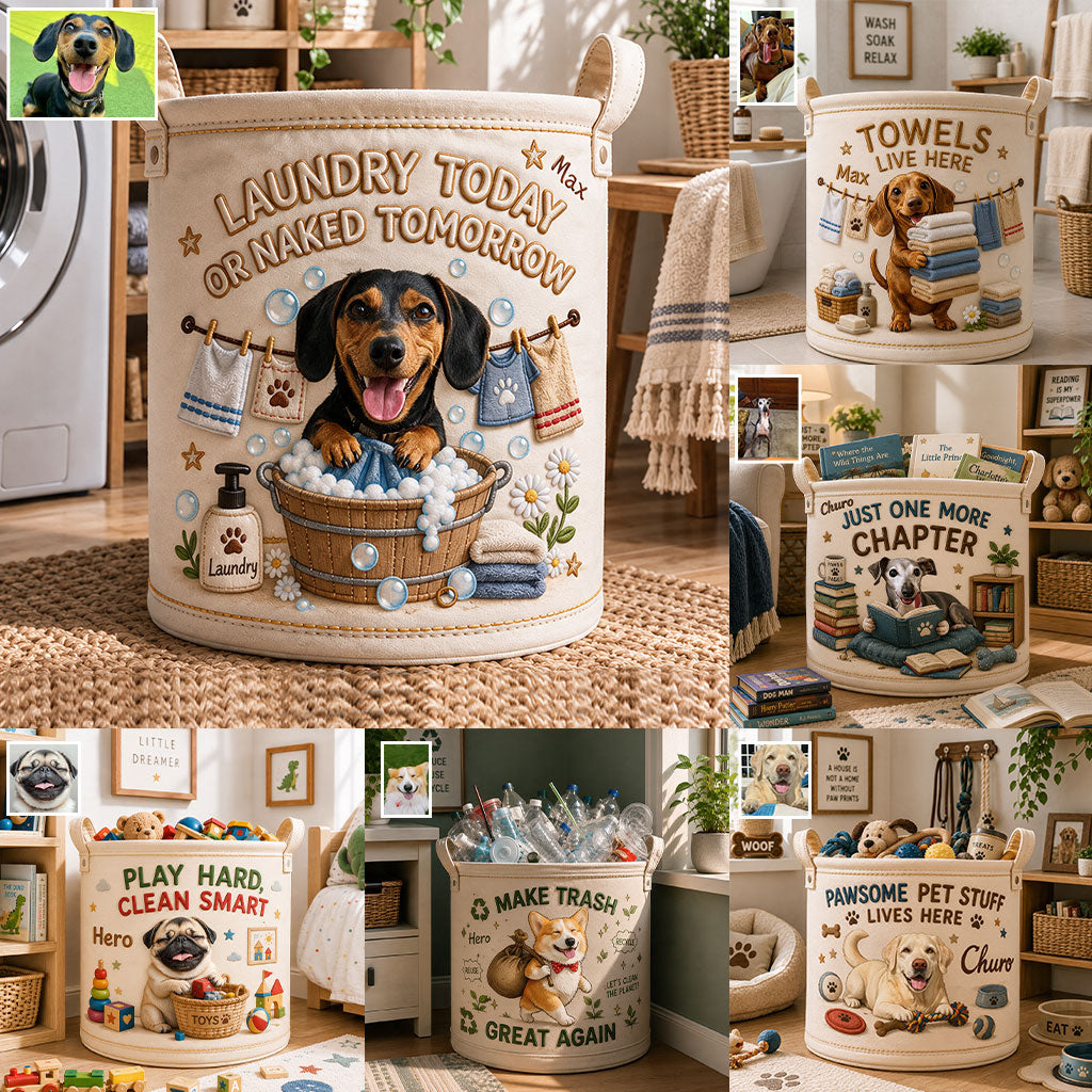 Gift for Pet Owner - Personalized Dog Storage Basket