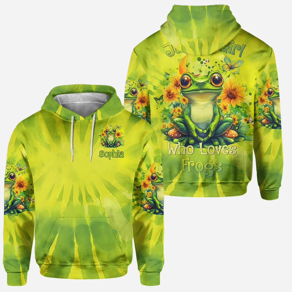 Just A Girl Who Love Frogs - Personalized Frog Hoodie and Leggings
