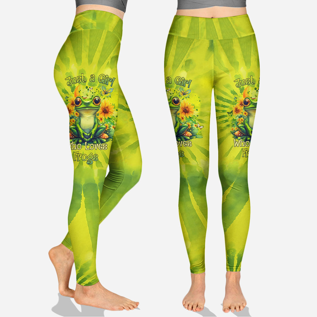 Just A Girl Who Love Frogs - Personalized Frog Hoodie and Leggings