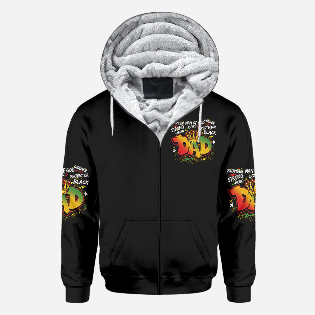 Strong Dope Hero Dad - Personalized African American All Over Shirt