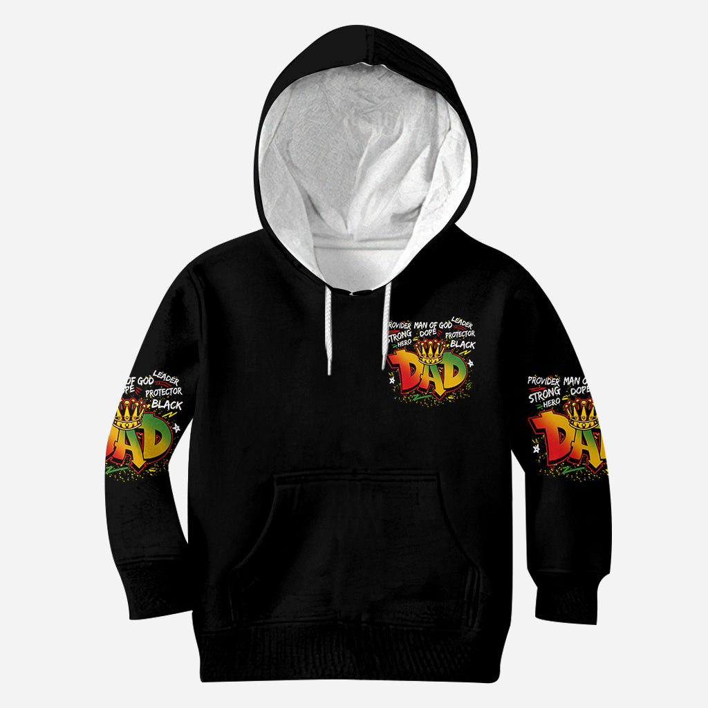 Strong Dope Hero Dad - Personalized African American All Over Shirt