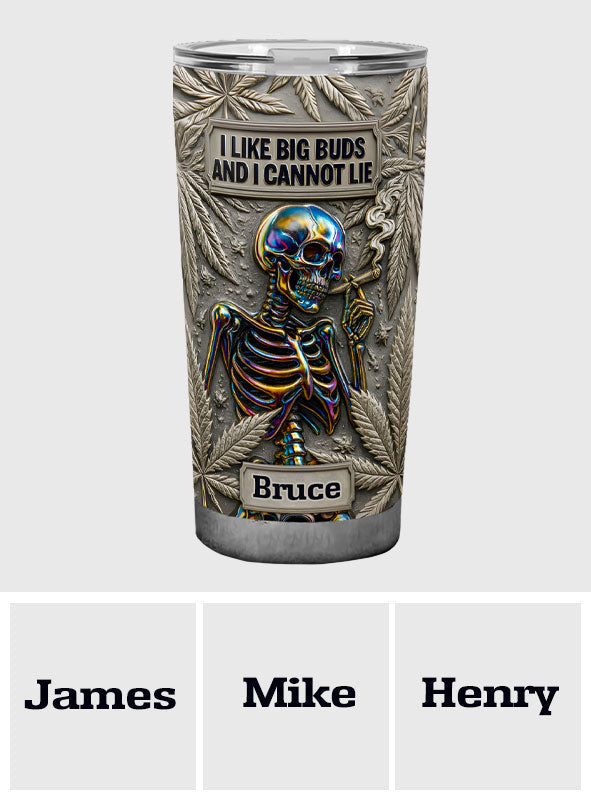 J'aime les grosses têtes et je ne peux pas mentir - Gobelet à herbe personnalisé