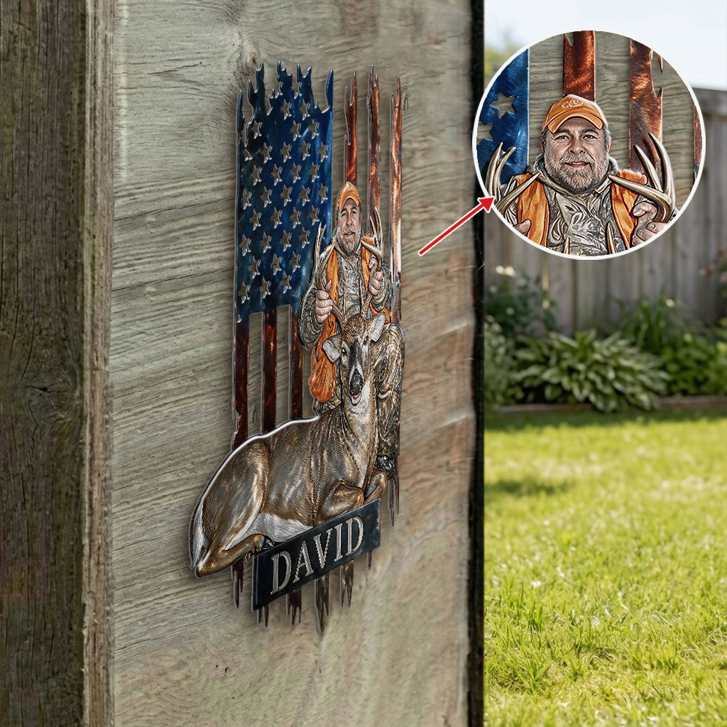 Hunting Season - Personalized Hunting 3D Printed Cut Metal Sign