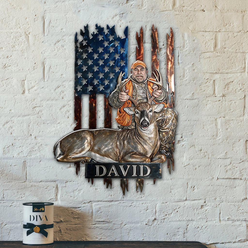 Hunting Season - Personalized Hunting 3D Printed Cut Metal Sign