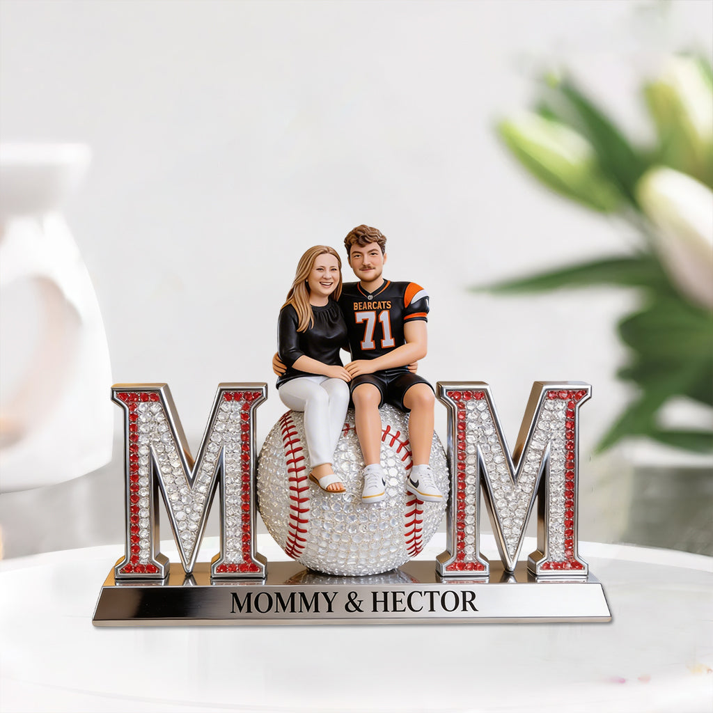 Custom Any Photo Gift For Baseball Mom - Personalized Baseball Custom Shaped Acrylic Plaque