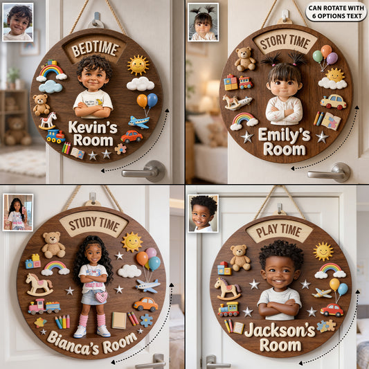 Little Moments - Personalized Kid Spinner Sign Custom Shape