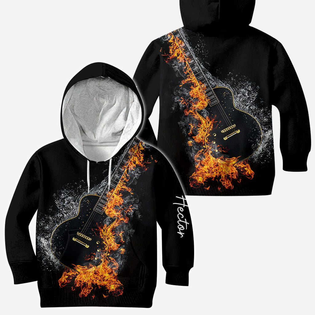 Blazing Guitar - Personalized Guitar All Over Shirt